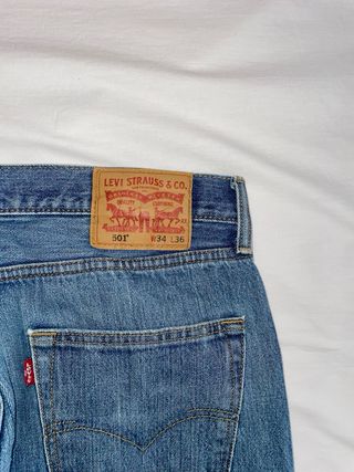 Levi's 501 Jeans - Azul Claro Vaqueros Vintage M