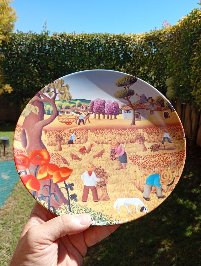 Piatto Marchesini vintage dipinto a mano