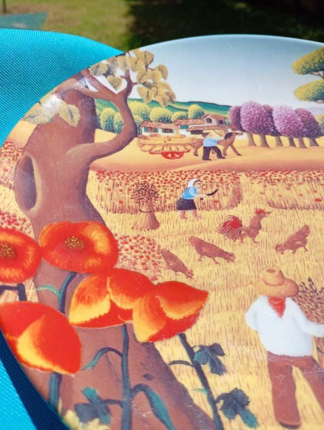 Piatto Marchesini vintage dipinto a mano