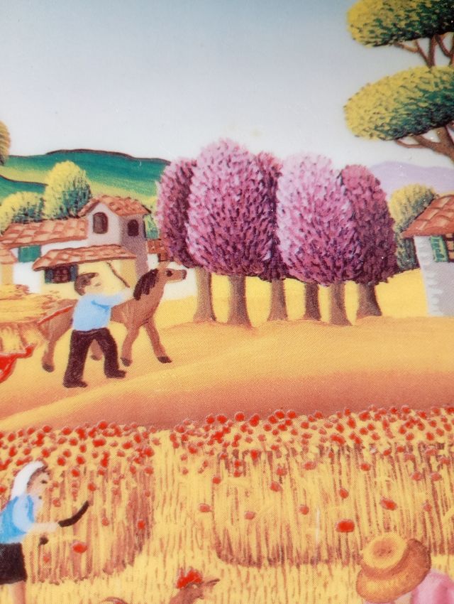 Piatto Marchesini vintage dipinto a mano