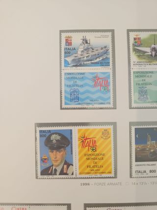 Francobolli Italia 1998: 7 pezzi