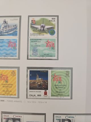 Francobolli Italia 1998: 7 pezzi