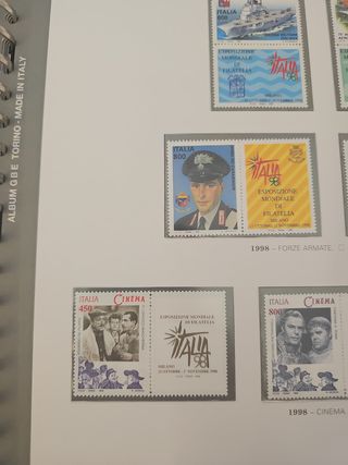 Francobolli Italia 1998: 7 pezzi