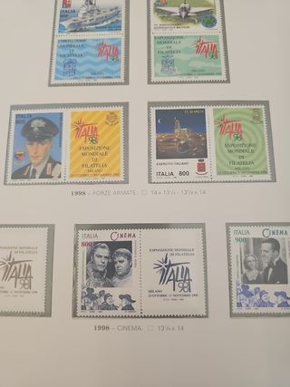 Francobolli Italia 1998: 7 pezzi