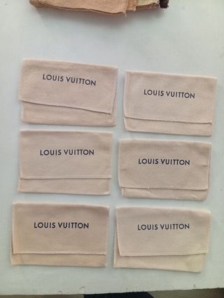 6 Bolsas Guardapolvo Louis Vuitton Beige