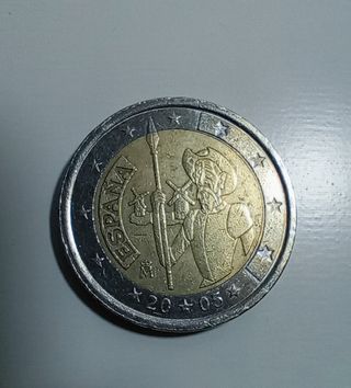 Moneda 2 euros Don Quijote