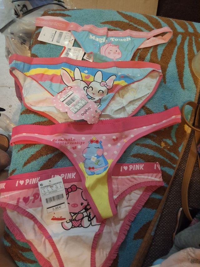 4 braguitas Oysho L, nuevas regalo otra son 5
