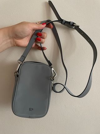 Bolso bandolera gris