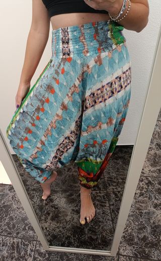 Pantalones harem estampados