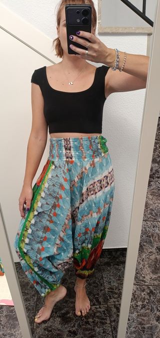 Pantalones harem estampados
