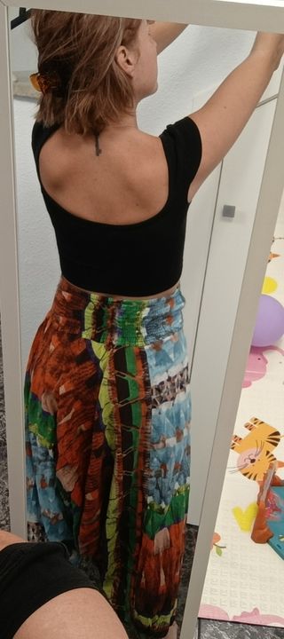 Pantalones harem estampados