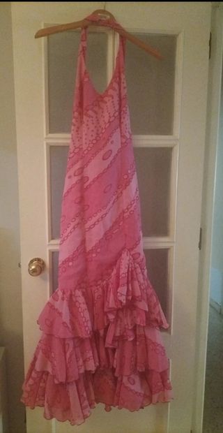 Traje rosa Molina flamenco