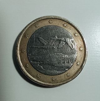 Moneda 1 euro Finlandia 2006