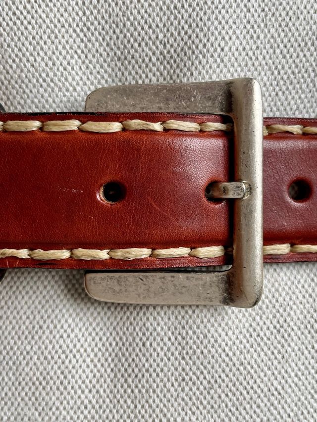 Cinturón cuero marrón claro