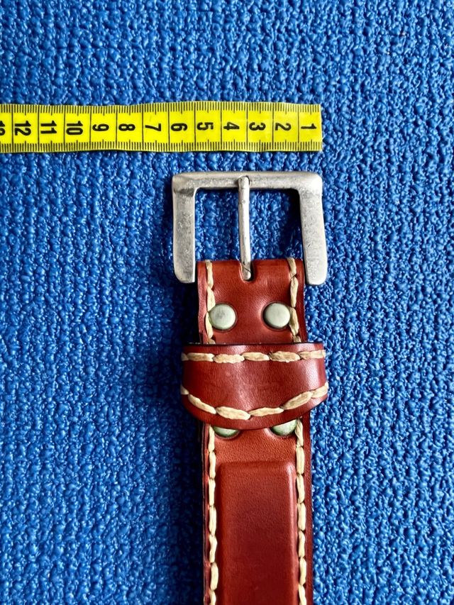 Cinturón cuero marrón claro