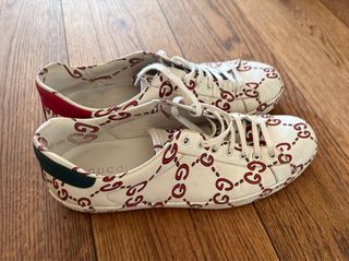 Zapatillas Gucci blancas, talla 10,5 para hombres