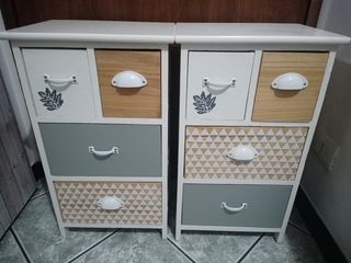 2 Comodini Shabby Chic