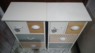 2 Comodini Shabby Chic