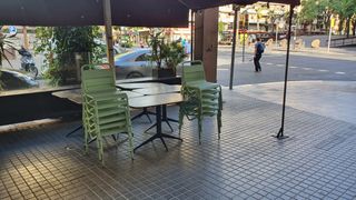 Sillas y mesas para terraza metalicas - 18uds