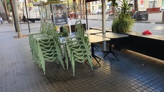 Sillas y mesas para terraza metalicas - 18uds