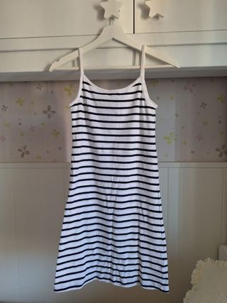 Vestido rayas blanco-negro talla 12/14