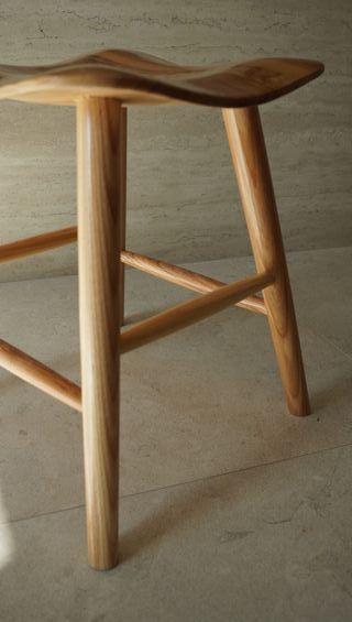 Taburetes madera maciza