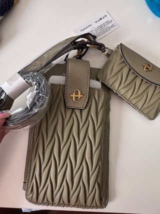 Cartera y monedero ti. toretto beige