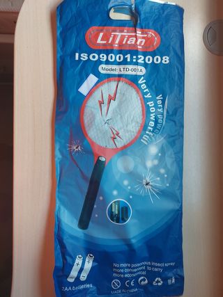 Raqueta eléctrica mosquitos LiTian
