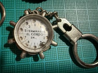 4 Llaveros antiguos lotería y quinielas