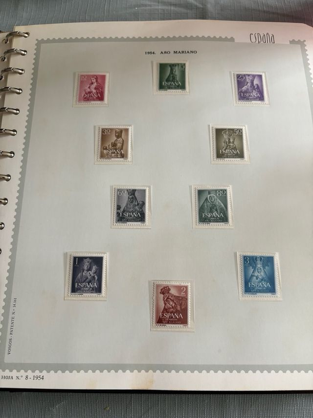 Colección de sellos del segundo centenario España