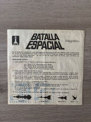 BATALLA ESPACIAL - JUEGO MAGNÉTICO RIMA