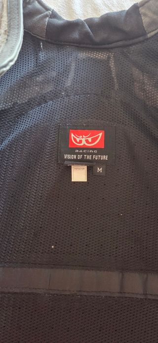 Mono moto Berik piel negro-blanco