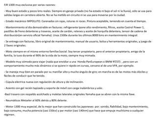 Yamaha FJR1300 Impecable