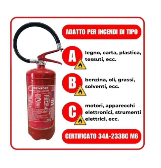 Estintore 6kg - 34A-233BC M6