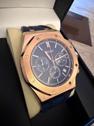 Reloj Seiko R0yal 0ak Oro Rosa