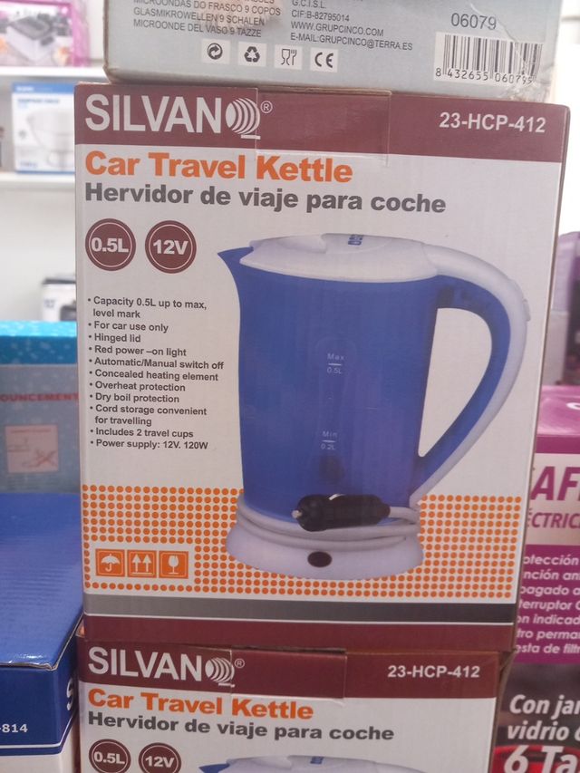 Hervidor de viaje Silvano 0.5L 12V
