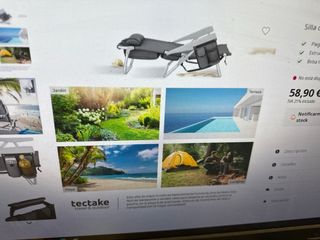 Silla playa CORAL plegable