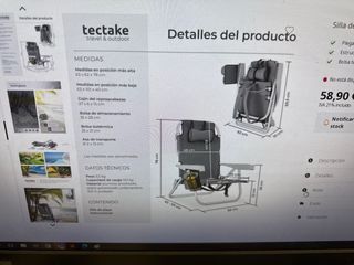 Silla playa CORAL plegable