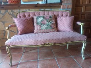Sillón vintage rosa