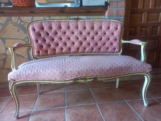 Sillón vintage rosa