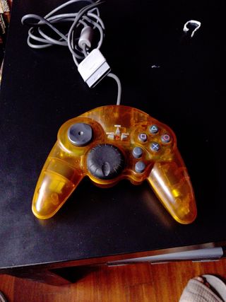 Mando PSX/PS1 transparente naranja