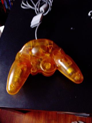 Mando PSX/PS1 transparente naranja