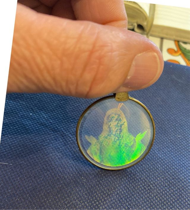 Medaglie vetro olografico antiche