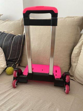 Carrito mochila escolar rosa