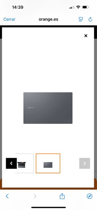 Portátil gris