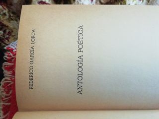 Libro: " Antologia poética"