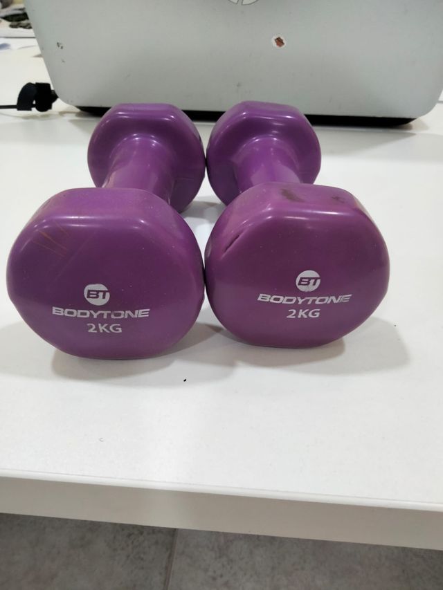 Pesas Bodytone 2kg - Moradas