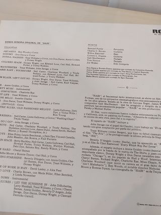 Banda Sonora Hair - Doble Vinilo