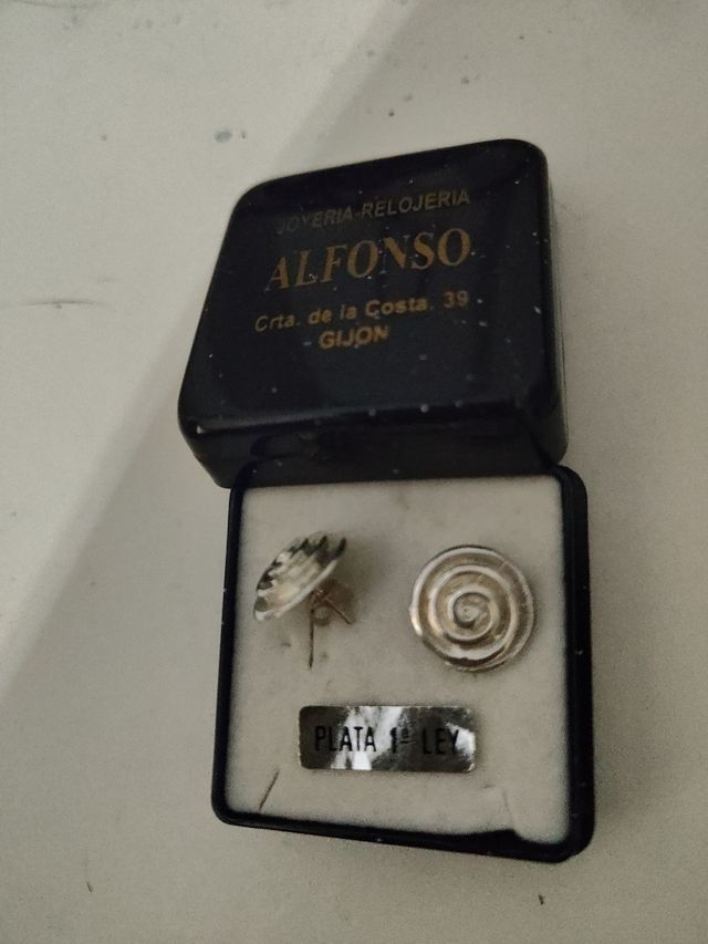 Pendientes  plata 1ª ley