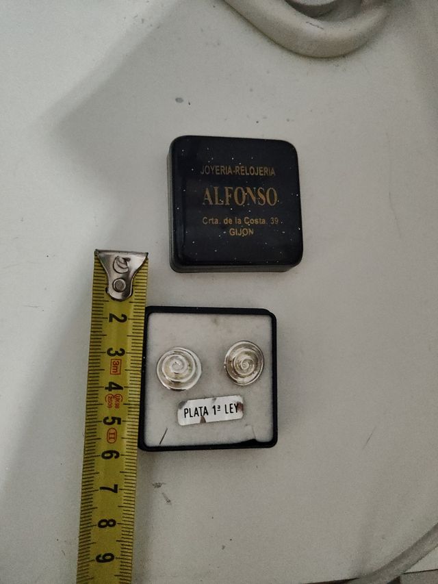 Pendientes  plata 1ª ley
